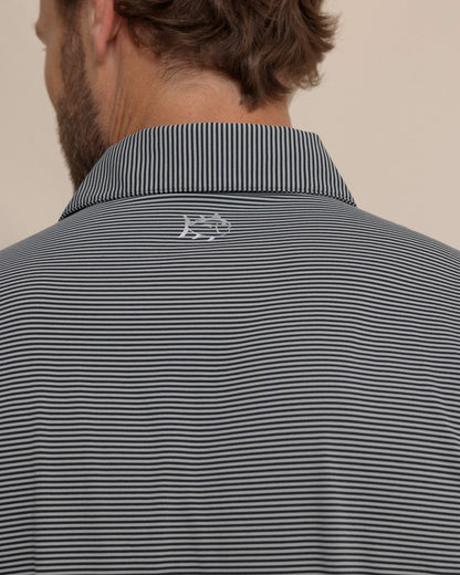 brrr°®-eeze Meadowbrook Stripe Polo - Steel | Southern Tide Best Seller