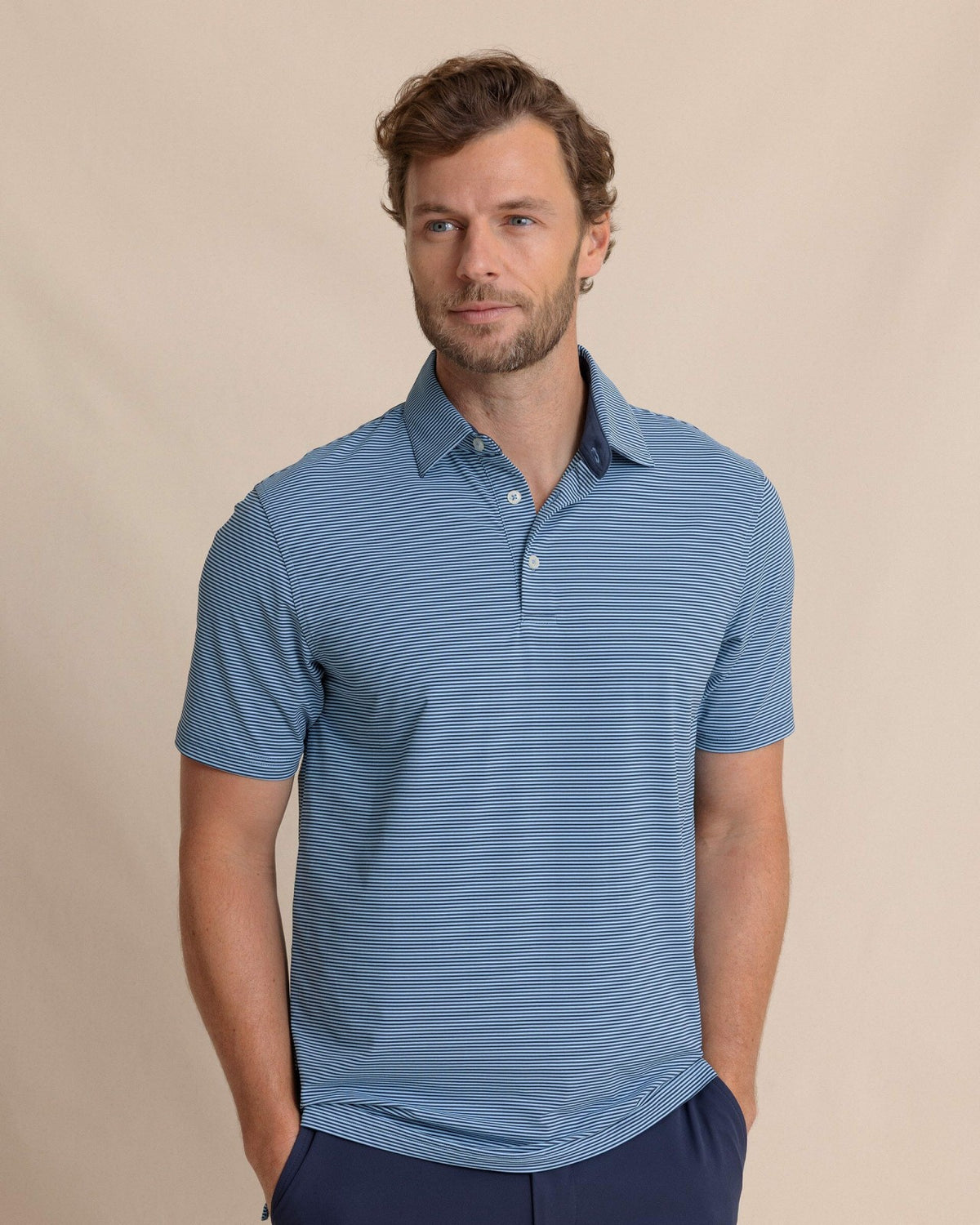 brrr°® Meadowbrook Stripe Polo - Ocean Channel | Southern Tide Quality