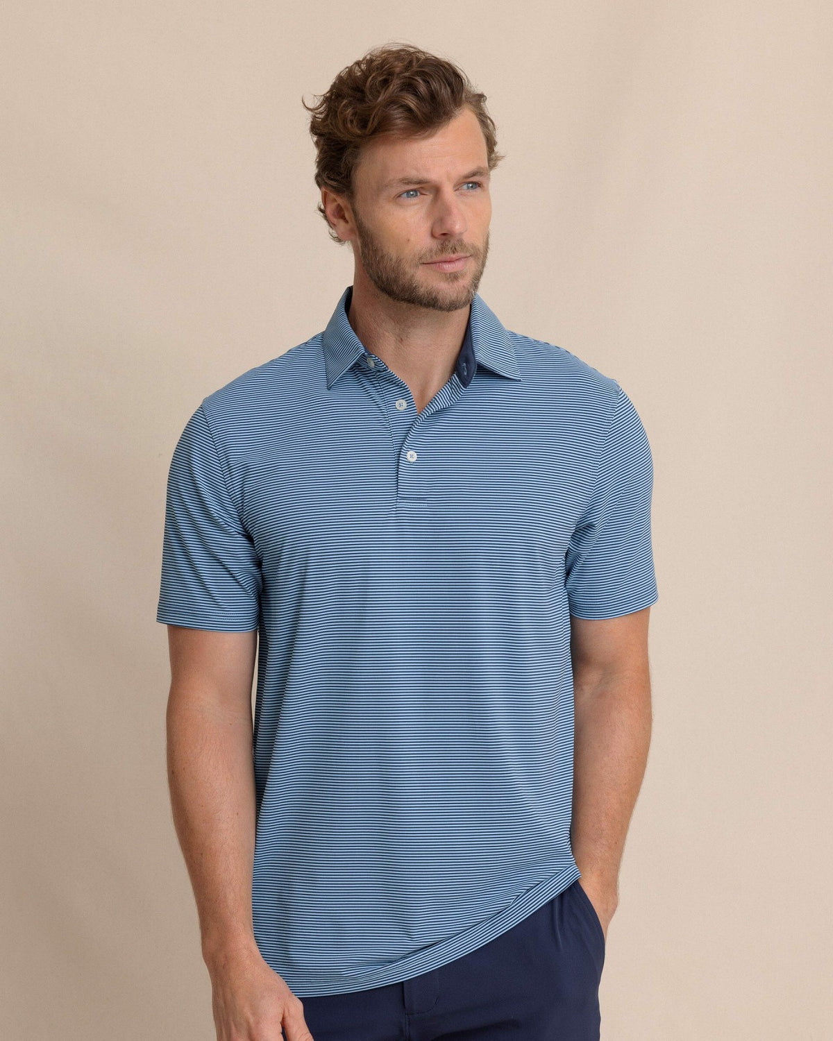 brrr°® Meadowbrook Stripe Polo - Ocean Channel | Southern Tide Quality