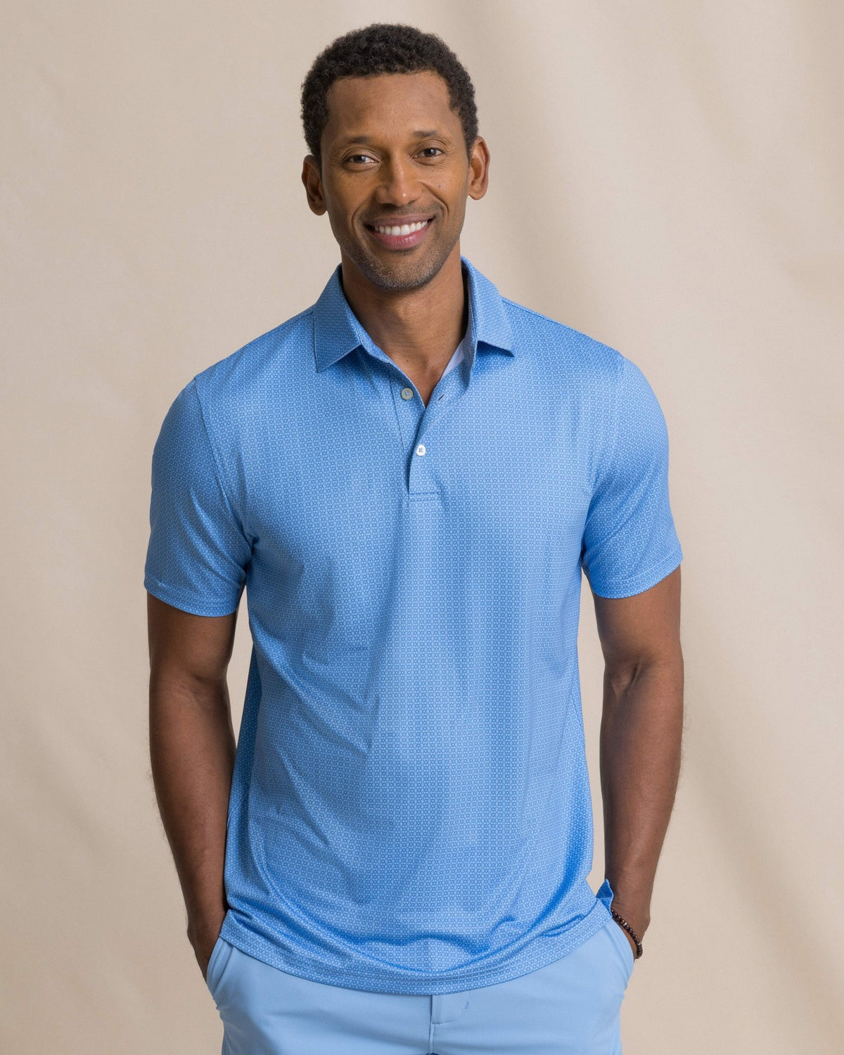 Driver Seaside Geo Printed Polo | Southern Tide Best Price