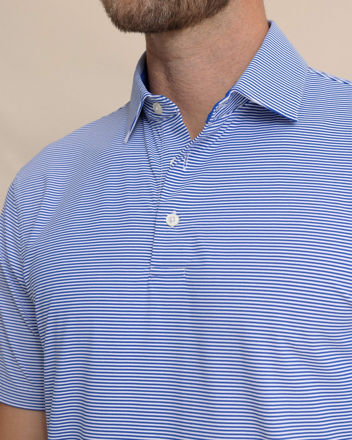 brrr°®-eeze Meadowbrook Stripe Polo - Surf Blue | Southern Tide Best Price
