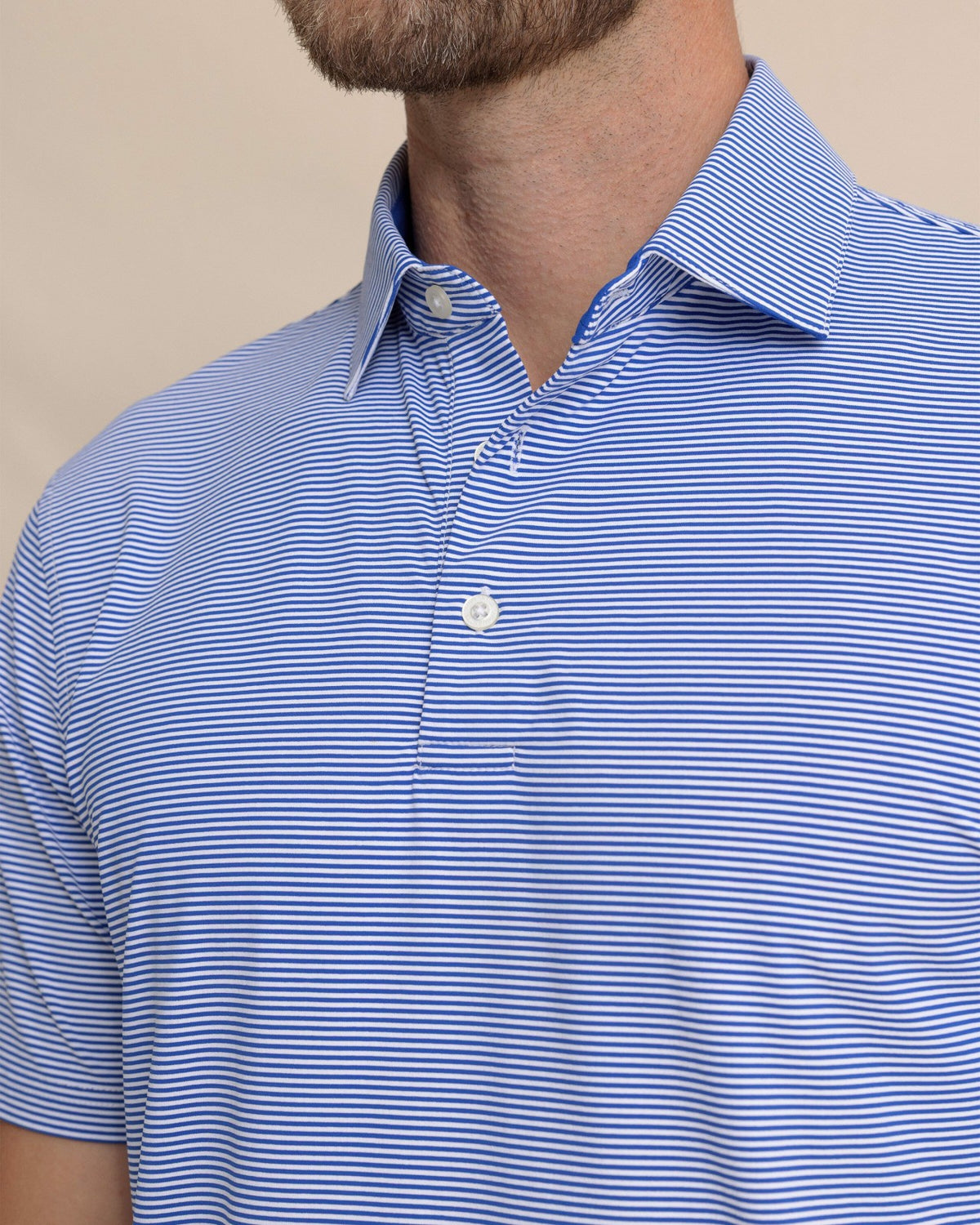 brrr°®-eeze Meadowbrook Stripe Polo - Surf Blue | Southern Tide Best Price