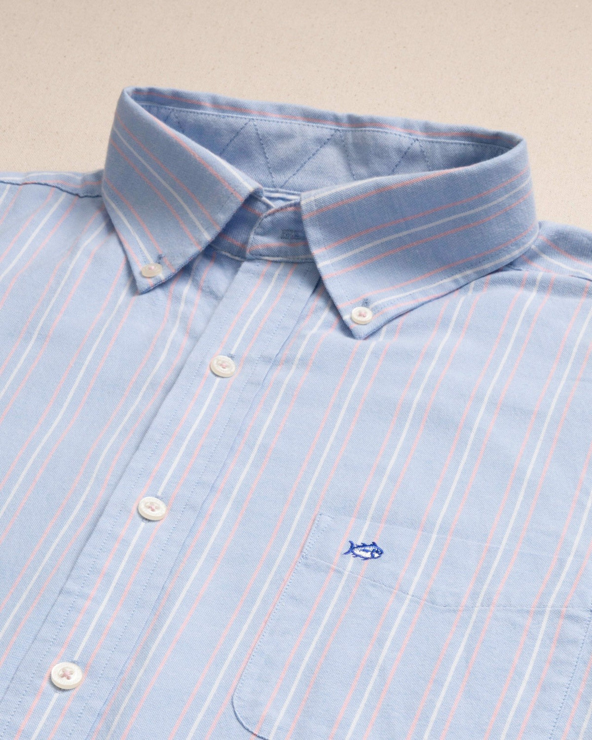 Beachside Charleston Oxford Stripe Sport Shirt | Southern Tide New