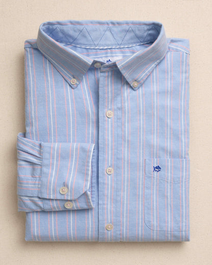 Beachside Charleston Oxford Stripe Sport Shirt | Southern Tide New