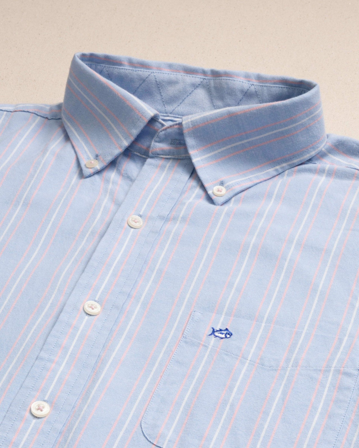Beachside Charleston Oxford Stripe Sport Shirt | Southern Tide New