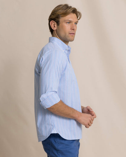 Beachside Charleston Oxford Stripe Sport Shirt | Southern Tide New