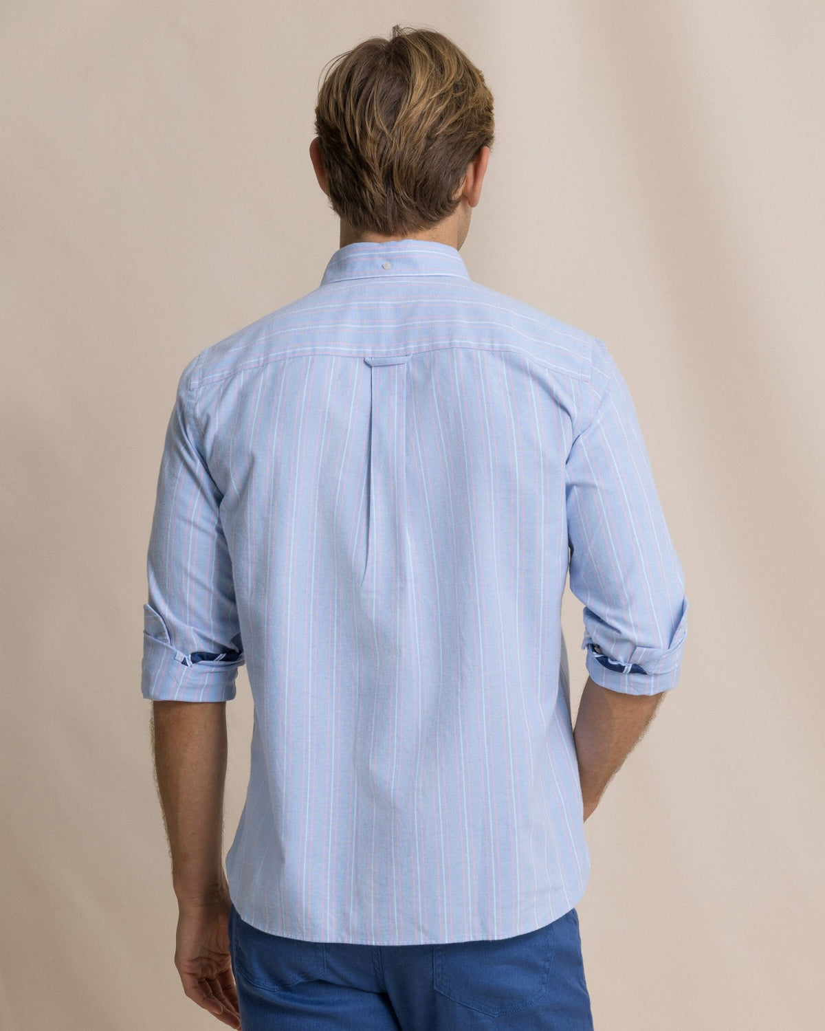 Beachside Charleston Oxford Stripe Sport Shirt | Southern Tide New