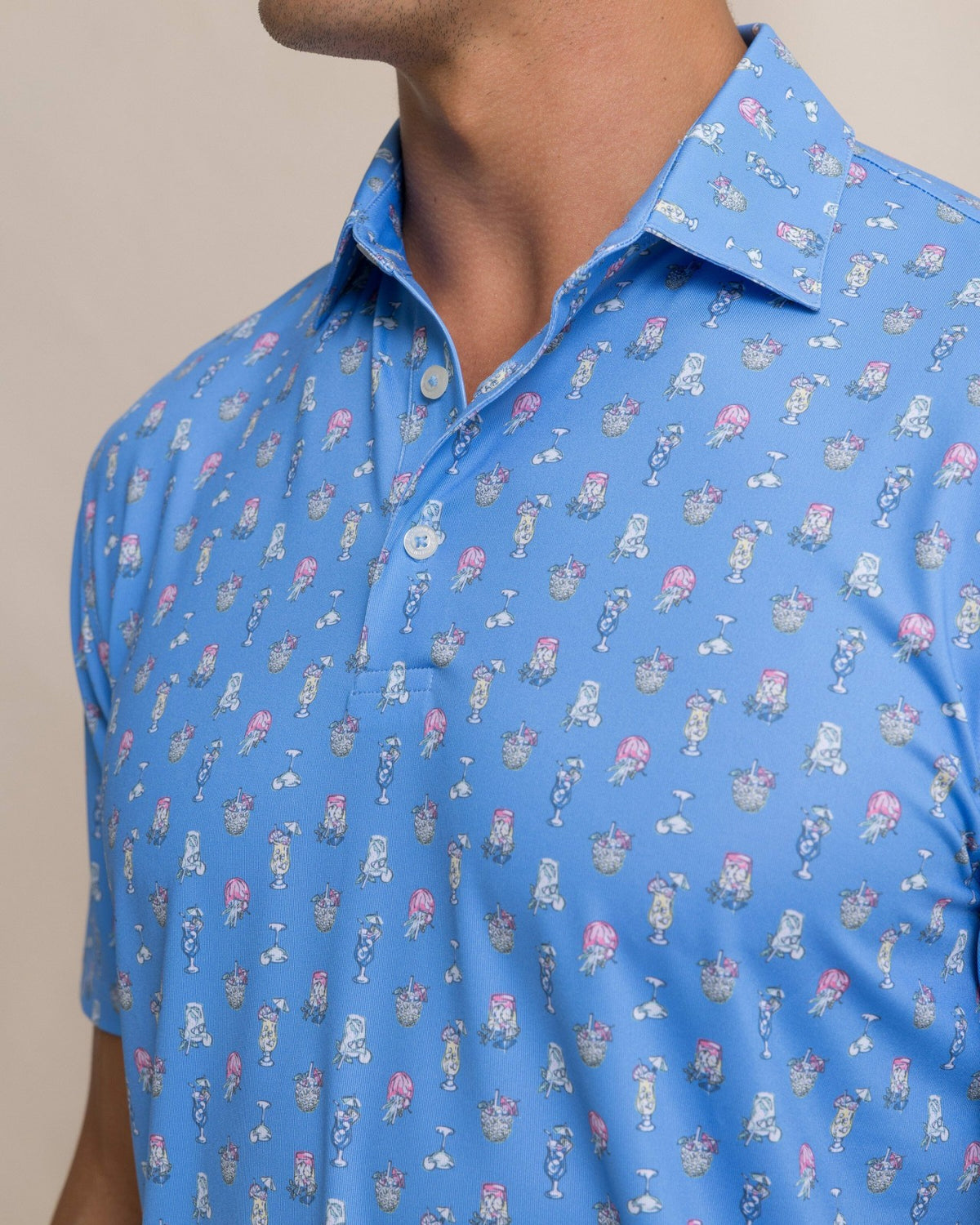 Driver Tropical Drink Printed Polo | Southern Tide Best Seller