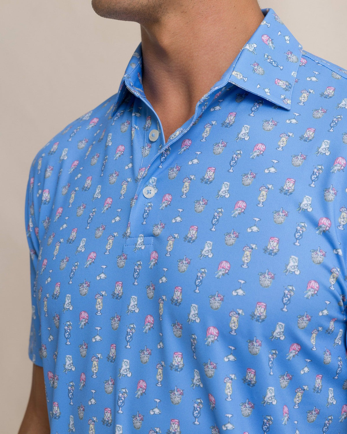 Driver Tropical Drink Printed Polo | Southern Tide Best Seller
