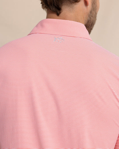 brrr°®-eeze Meadowbrook Stripe Polo - Coral | Southern Tide Hot Sale
