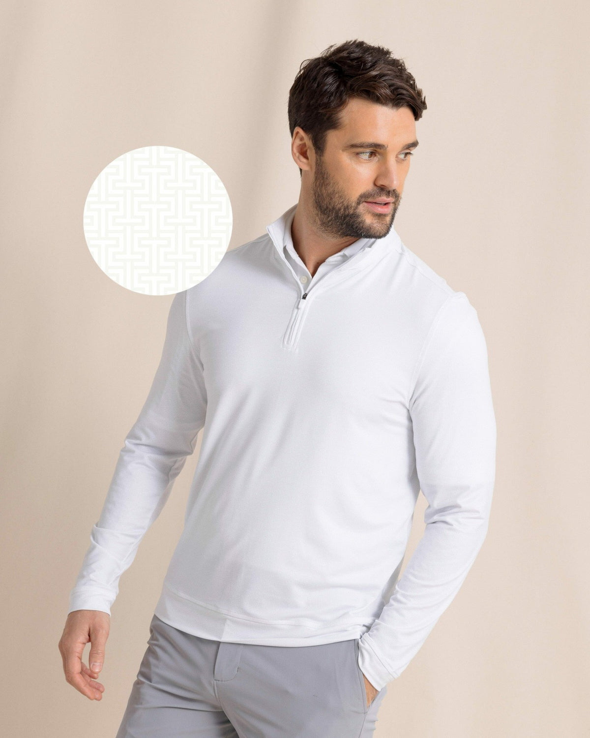 Cruiser ST Geo Printed Quarter Zip | Southern Tide Great Value