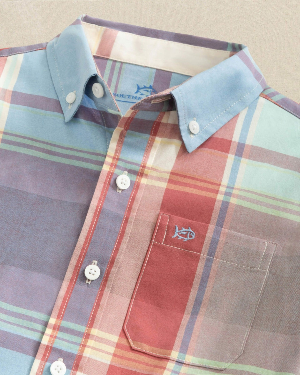 Boys Surfside Madras Sport Shirt | Southern Tide Popular