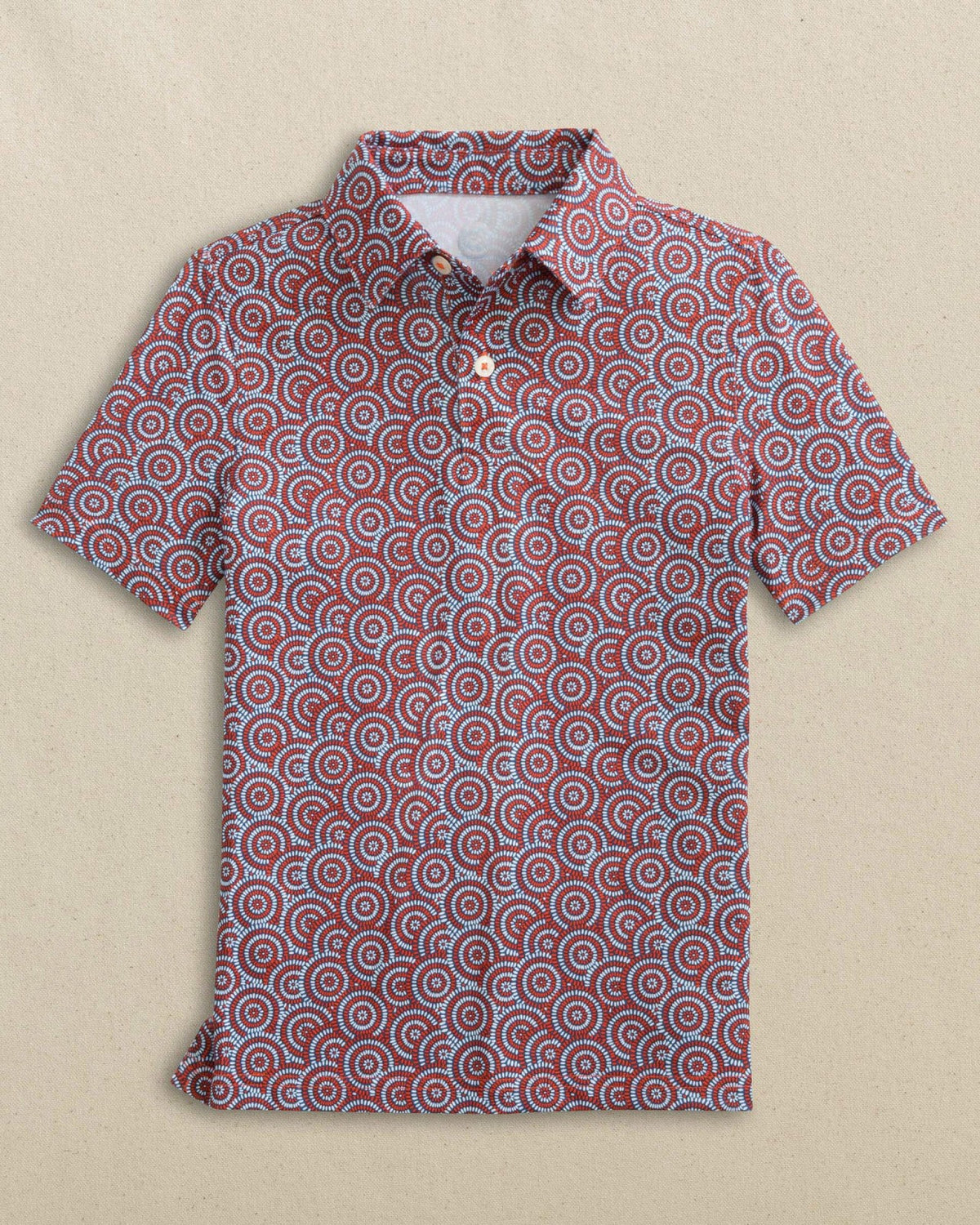 Boys Driver Firecracker Printed Performance Polo | Southern Tide Featured