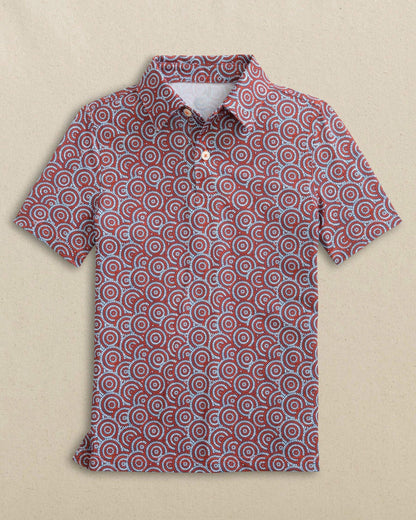 Boys Driver Firecracker Printed Performance Polo | Southern Tide Featured