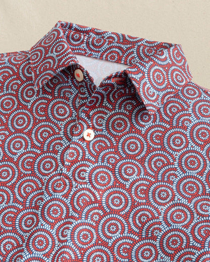 Boys Driver Firecracker Printed Performance Polo | Southern Tide Featured