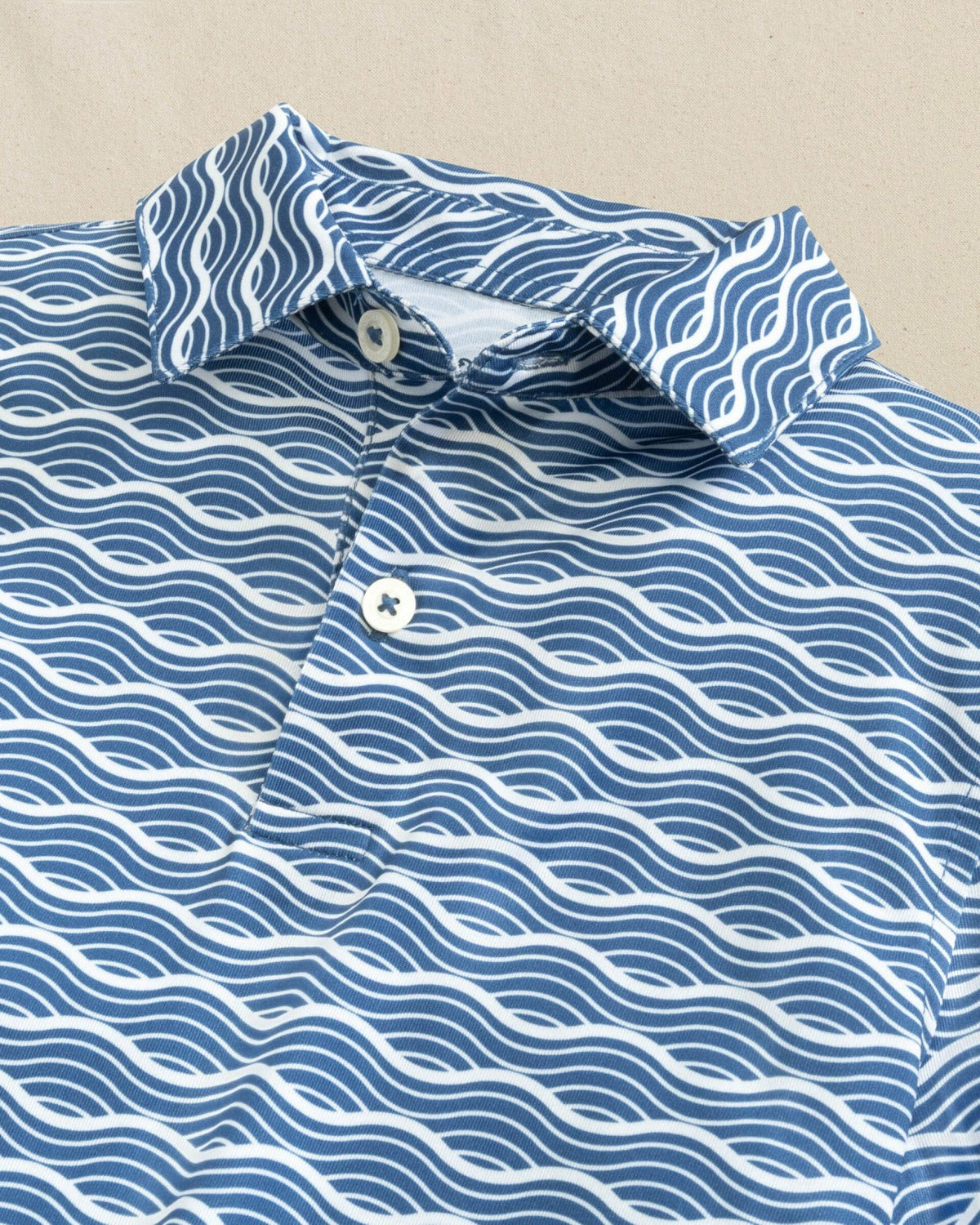 Boys Driver Waves Printed Performance Polo | Southern Tide Deals