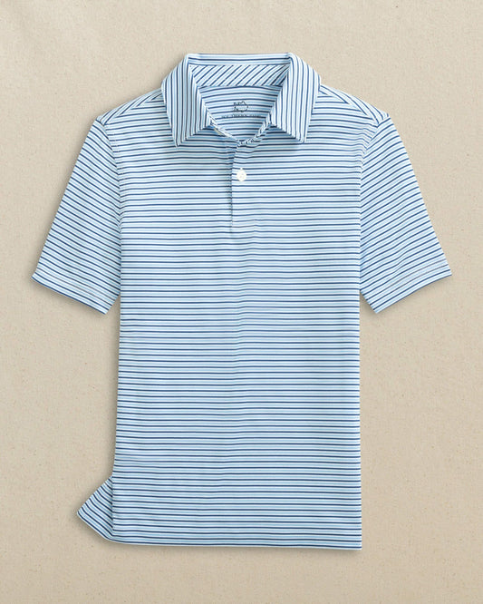 Boys Driver Micro-Stripe Performance Polo | Southern Tide Trending