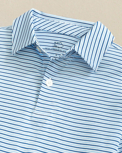 Boys Driver Micro-Stripe Performance Polo | Southern Tide Trending