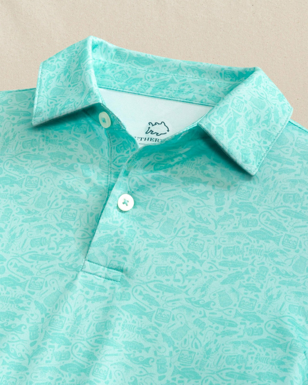 Boys Driver Seawatch Printed Performance Polo | Southern Tide Trusted