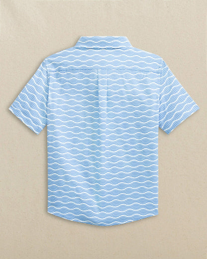 Boys Waves Coastal Breeze® Short Sleeve Sport Shirt | Southern Tide Best Seller