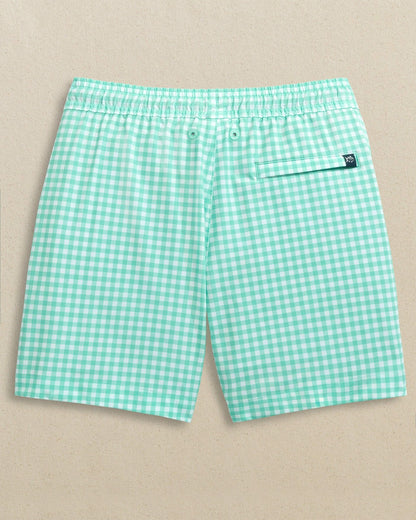 Boys Pelican Bay Gingham Maritime Swim Trunk | Southern Tide Trending