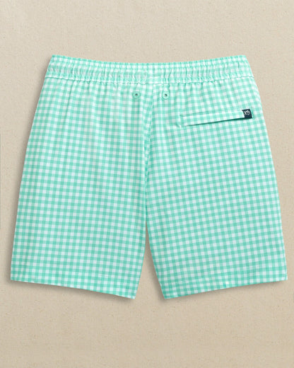 Boys Pelican Bay Gingham Maritime Swim Trunk | Southern Tide Trending