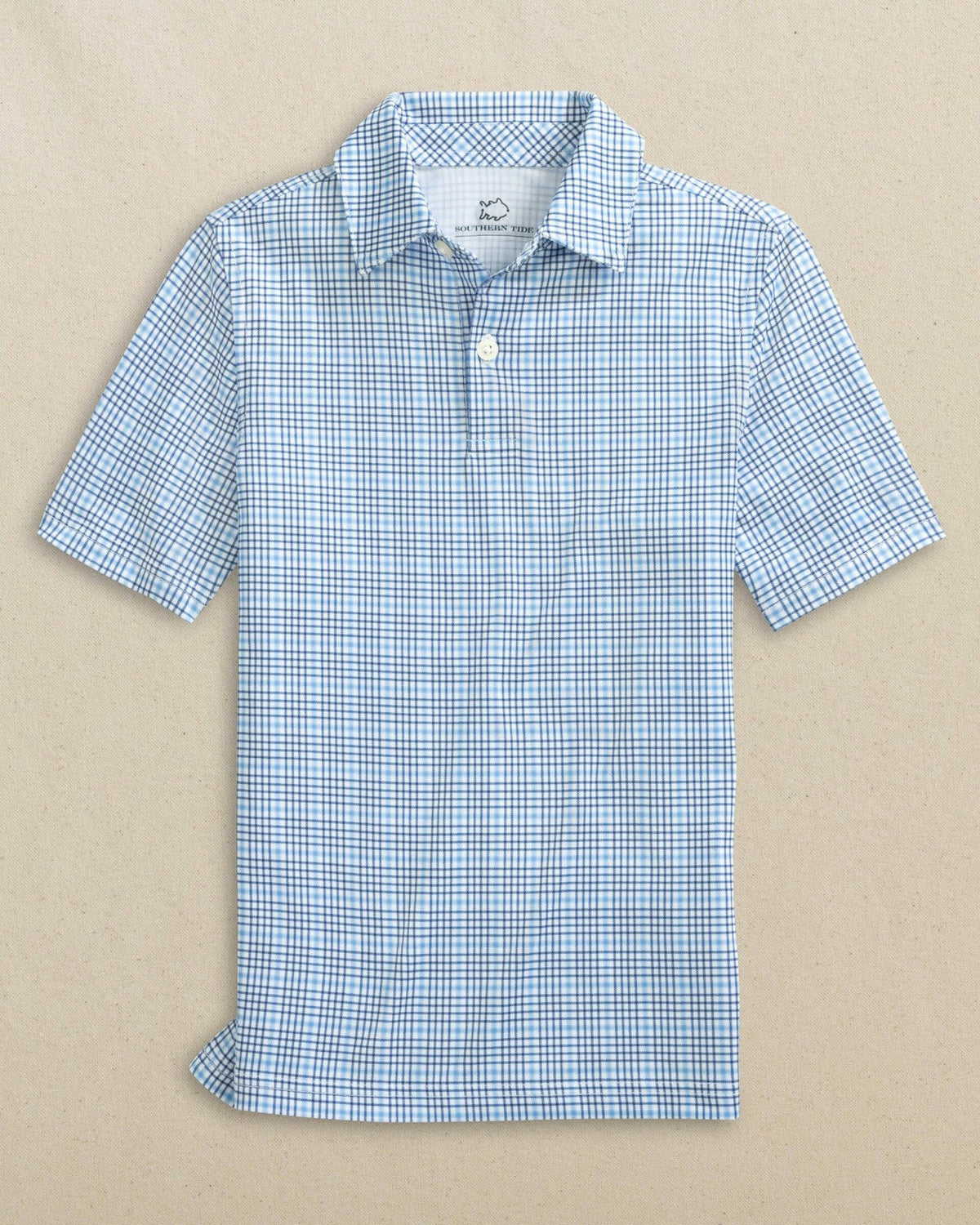Boys Driver Plaid Performance Polo | Southern Tide Deals