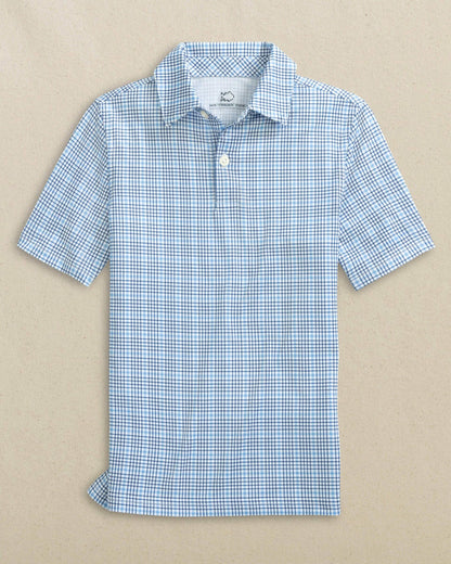 Boys Driver Plaid Performance Polo | Southern Tide Deals