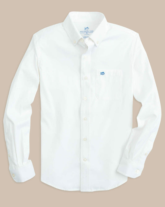 Boy's Intercoastal Solid Button Down Shirt | Southern Tide Smart Buy
