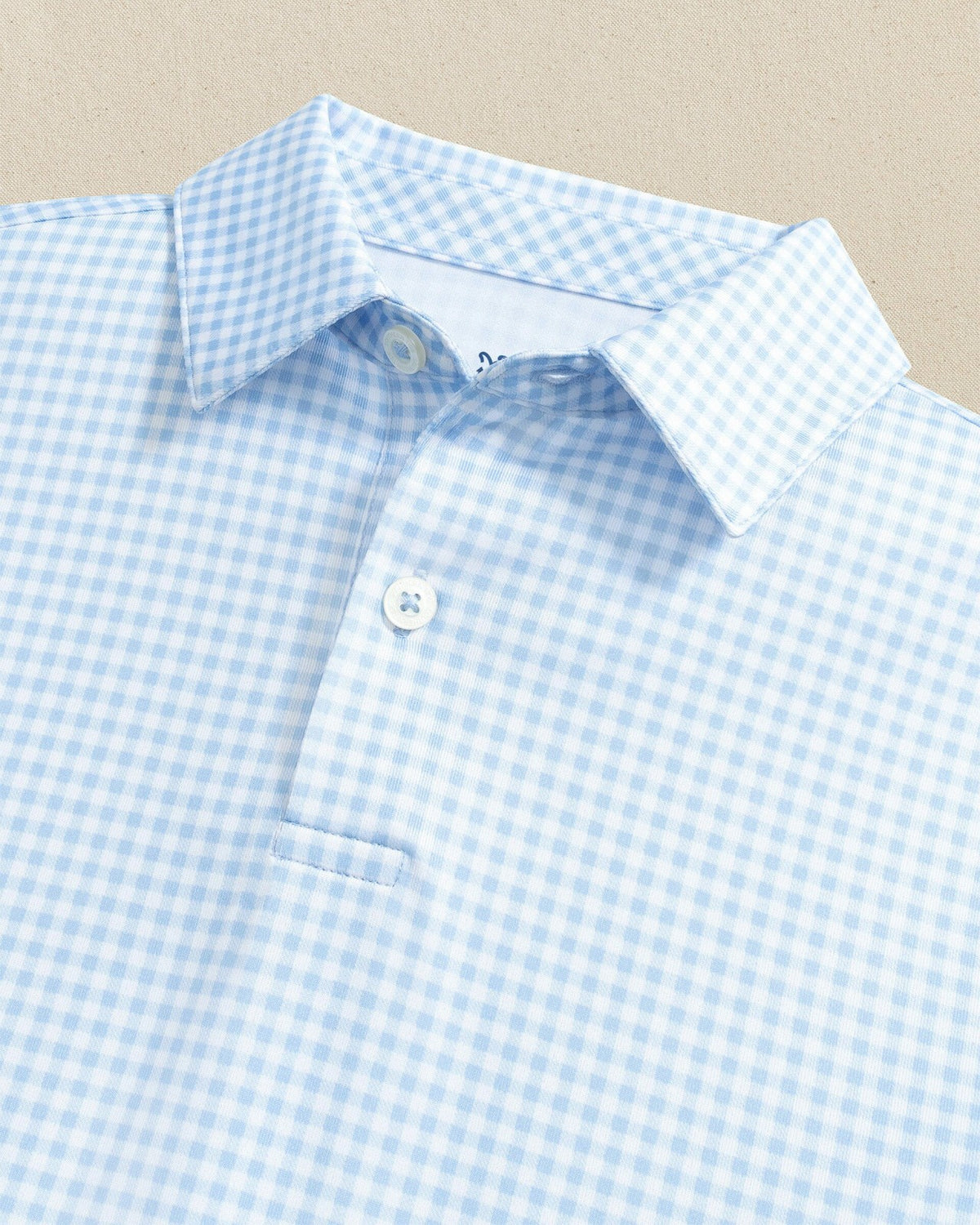 Boys Driver Gingham Printed Performance Polo | Southern Tide Special Offer