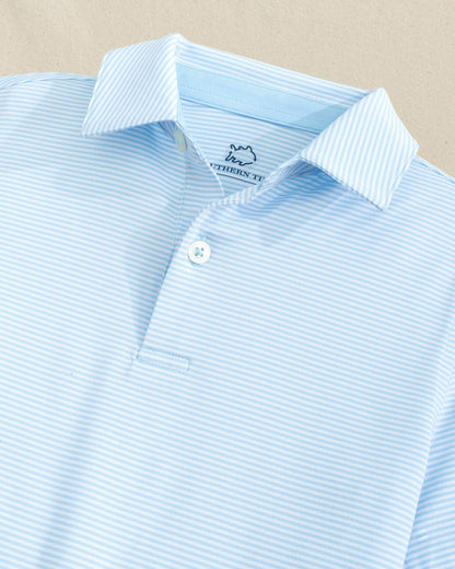 Boys Driver Meadowbrook Stripe Performance Polo | Southern Tide Special Offer