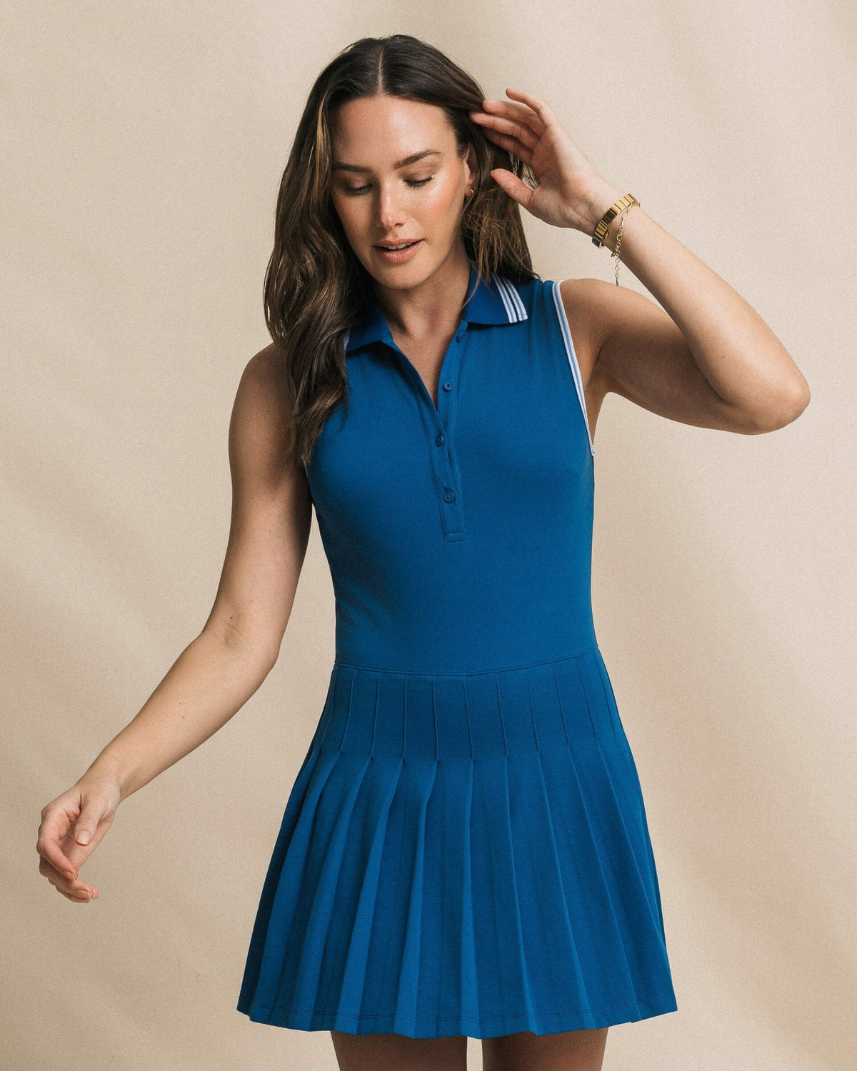 Ella Sleeveless Pleated Tennis Dress | Southern Tide Sale
