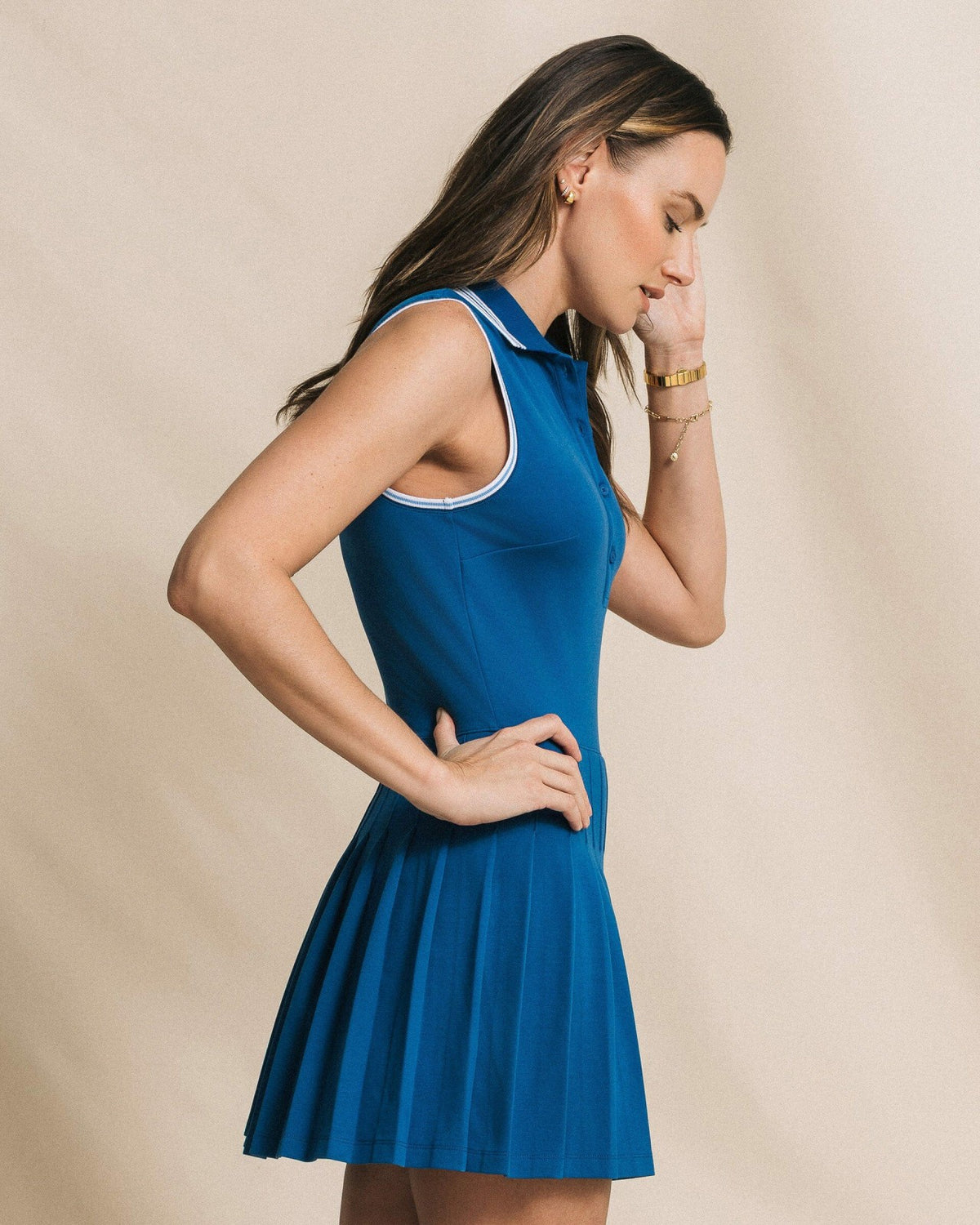 Ella Sleeveless Pleated Tennis Dress | Southern Tide Sale
