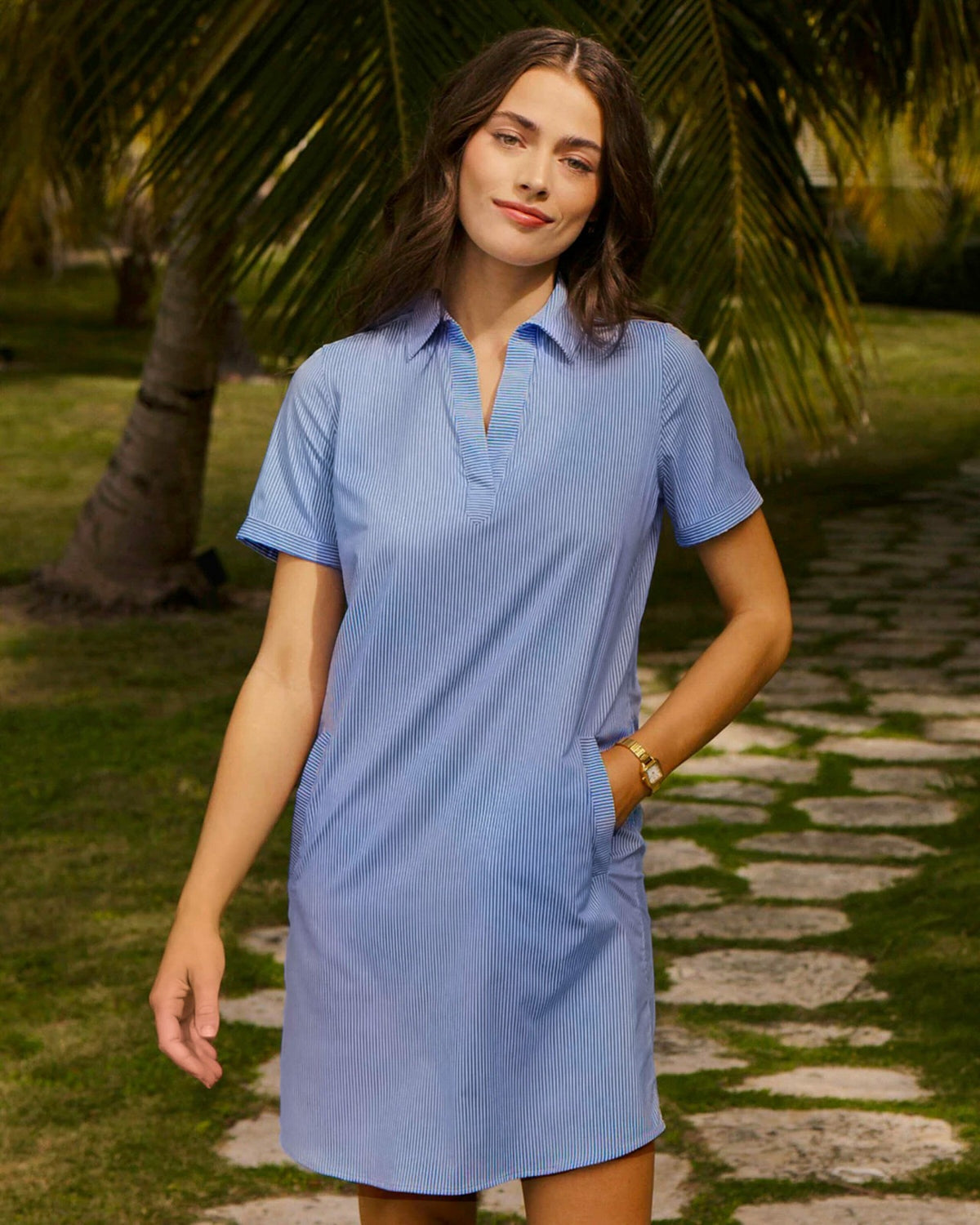 Kamryn Stripe Coastal Breeze® Dress | Southern Tide Premium