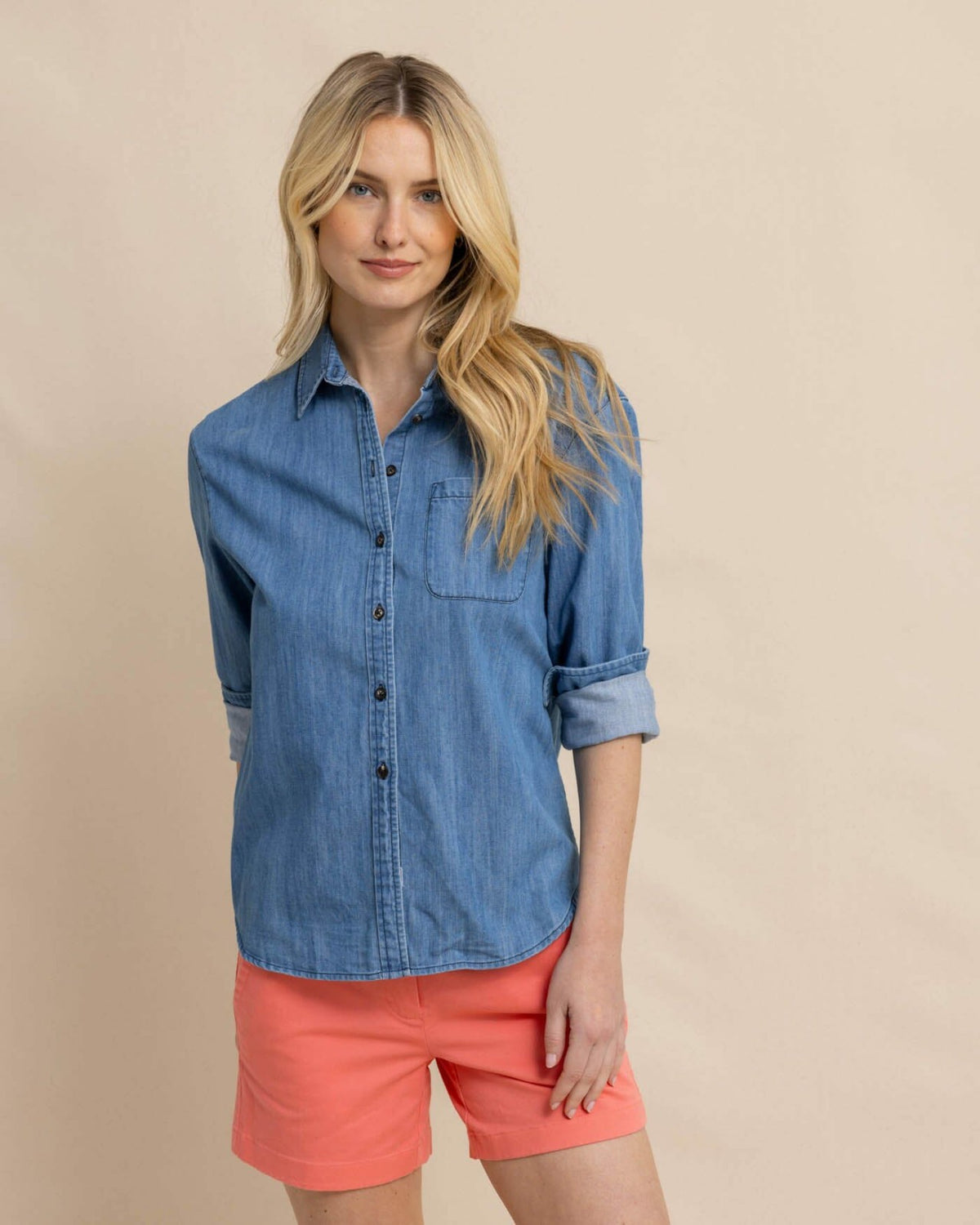 Katherine Denim Shirt | Southern Tide Popular