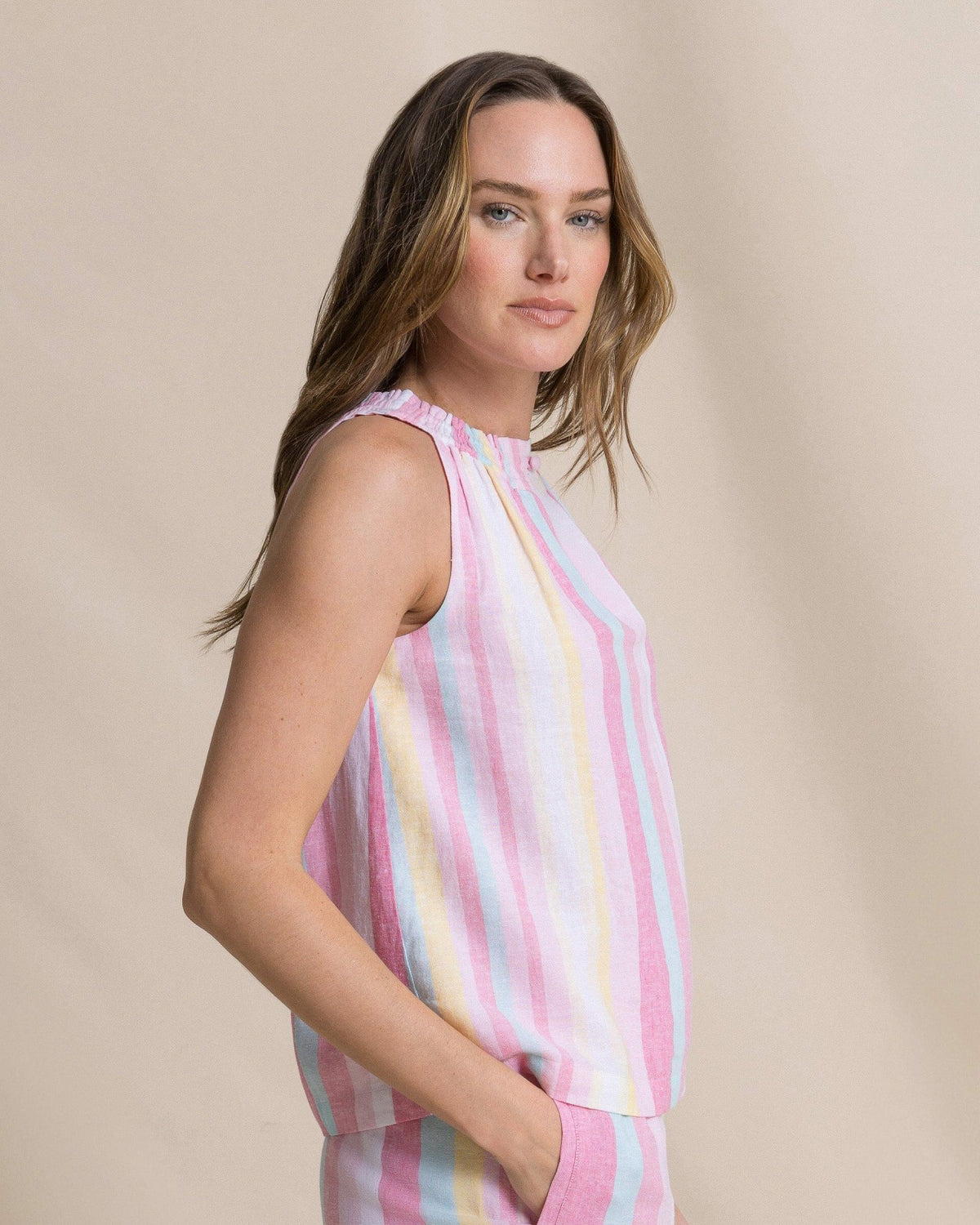 Karlea Smocked Neck Blouse | Southern Tide Customer Favorite