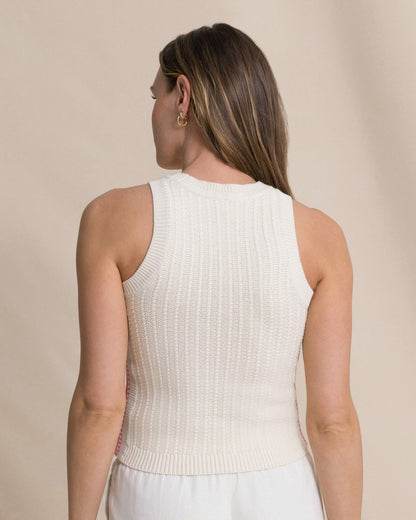 Layla Contrast Border Sweater Tank | Southern Tide Sale