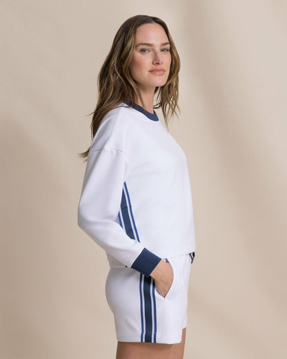 Sabina Sweatshirt with Side Stripe | Southern Tide Popular