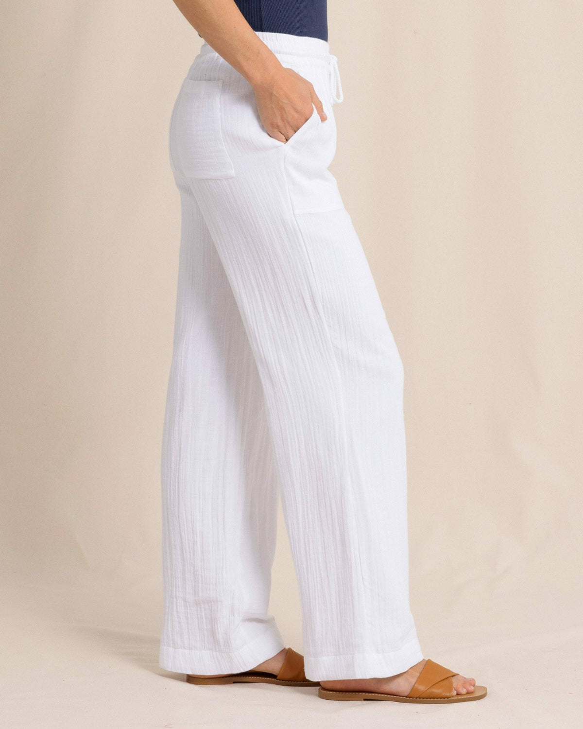 Laken Wide Leg Pant - Classic White | Southern Tide Customer Favorite
