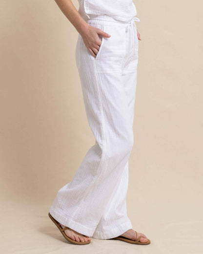 Laken Wide Leg Pant - Classic White | Southern Tide Customer Favorite