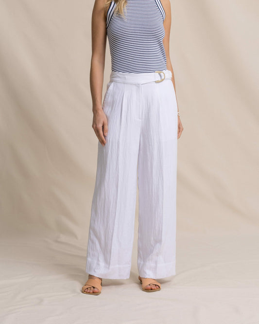 Addilyn Belted Wide Leg Pants | Southern Tide Signature