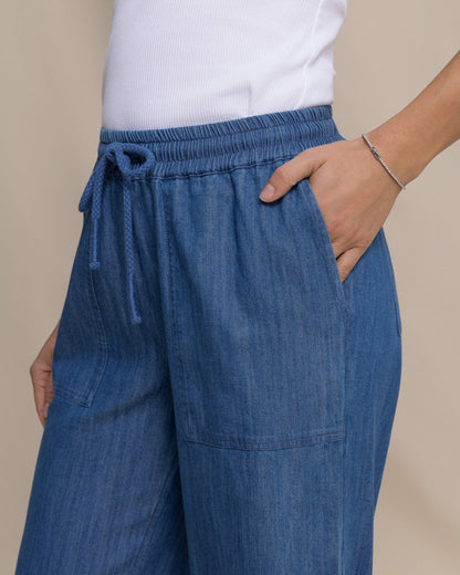 Laken Denim Wide Leg Pant | Southern Tide Popular