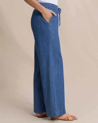 Laken Denim Wide Leg Pant | Southern Tide Popular