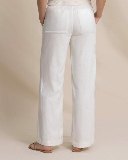 Laken Linen Wide Leg Pant - Sand White | Southern Tide Quality