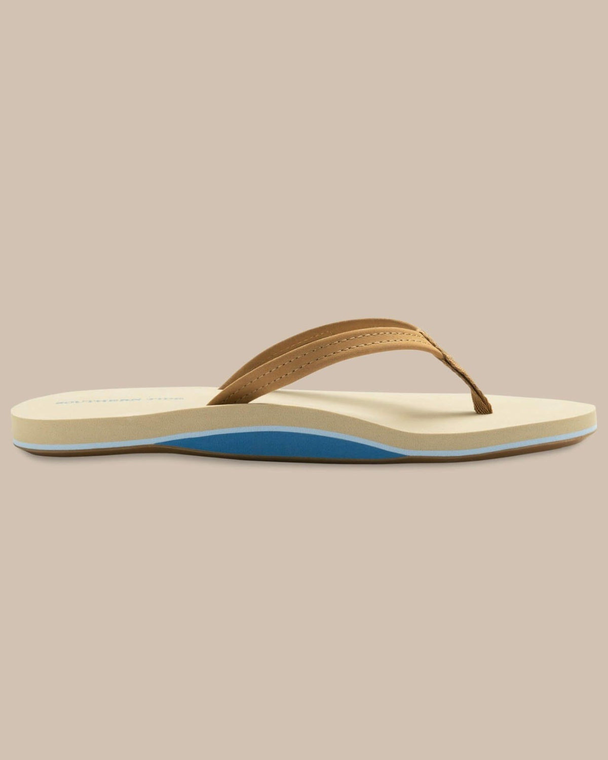 Brown Leather Flip Flops | Southern Tide Best Seller