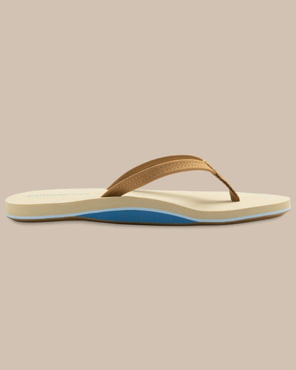 Brown Leather Flip Flops | Southern Tide Best Seller