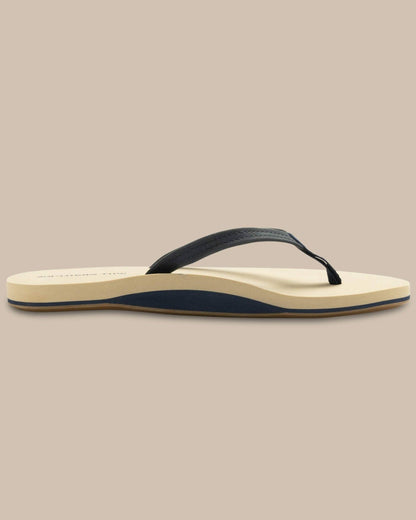 Navy Leather Flip Flops | Southern Tide Everyday