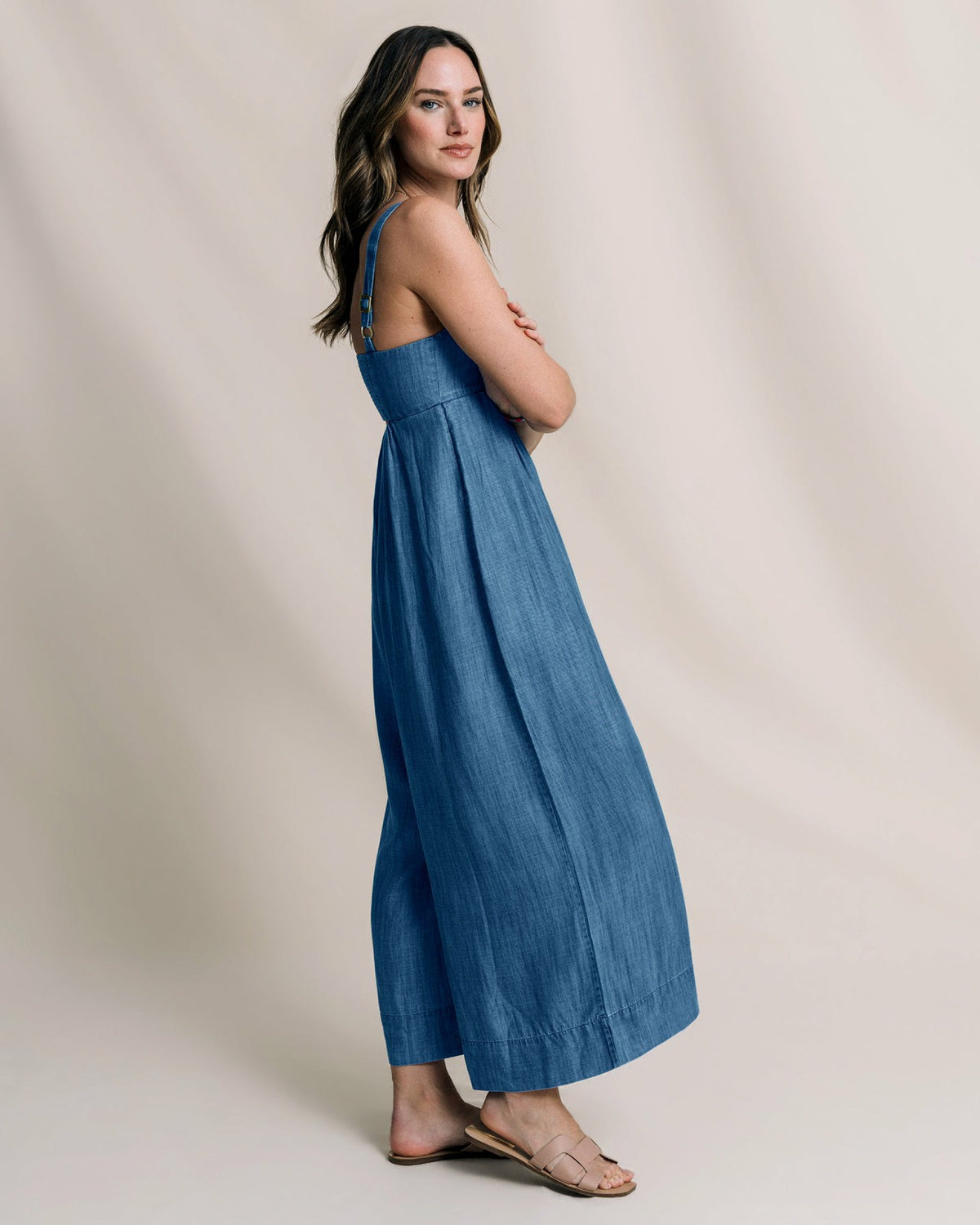Nina Denim Jumpsuit | Southern Tide Essential