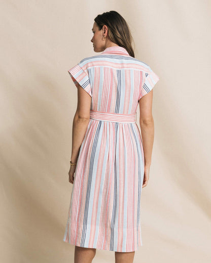 Tinley Striped Belted Midi Shirtdress | Southern Tide Best Price