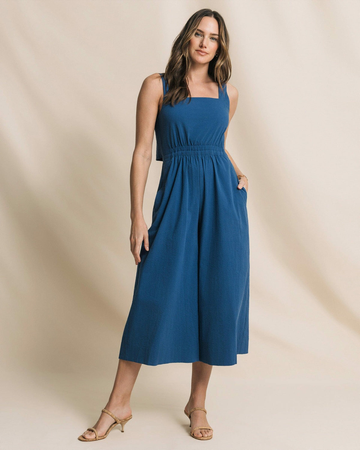 Jill Seersucker Jumpsuit | Southern Tide Popular